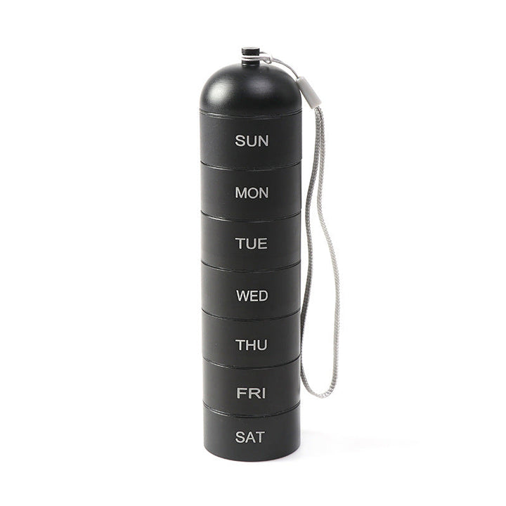Pillvault – Wodoodporny 7-dniowy aluminiowy organizer na leki