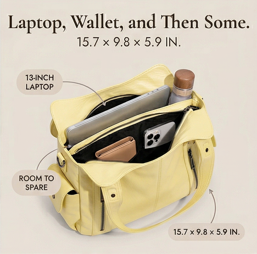 Sovana – Miękka torba na ramię z paskiem crossbody