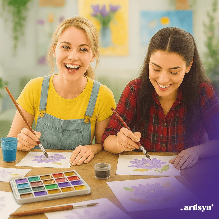 Artisyn - Zestaw farb akwarelowych w iryzującym kolorze