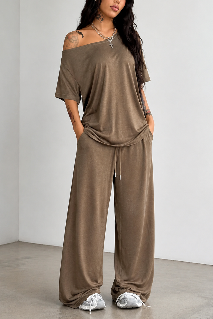 Wearbella – Zestaw z szerokimi nogawkami bez ramiączek