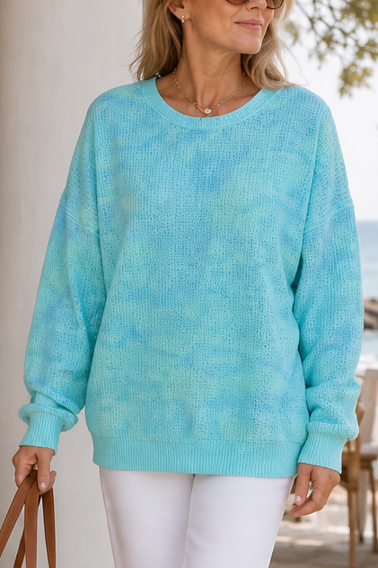Wearbella – Oversized Sweter z Prążkowanej Dzianiny