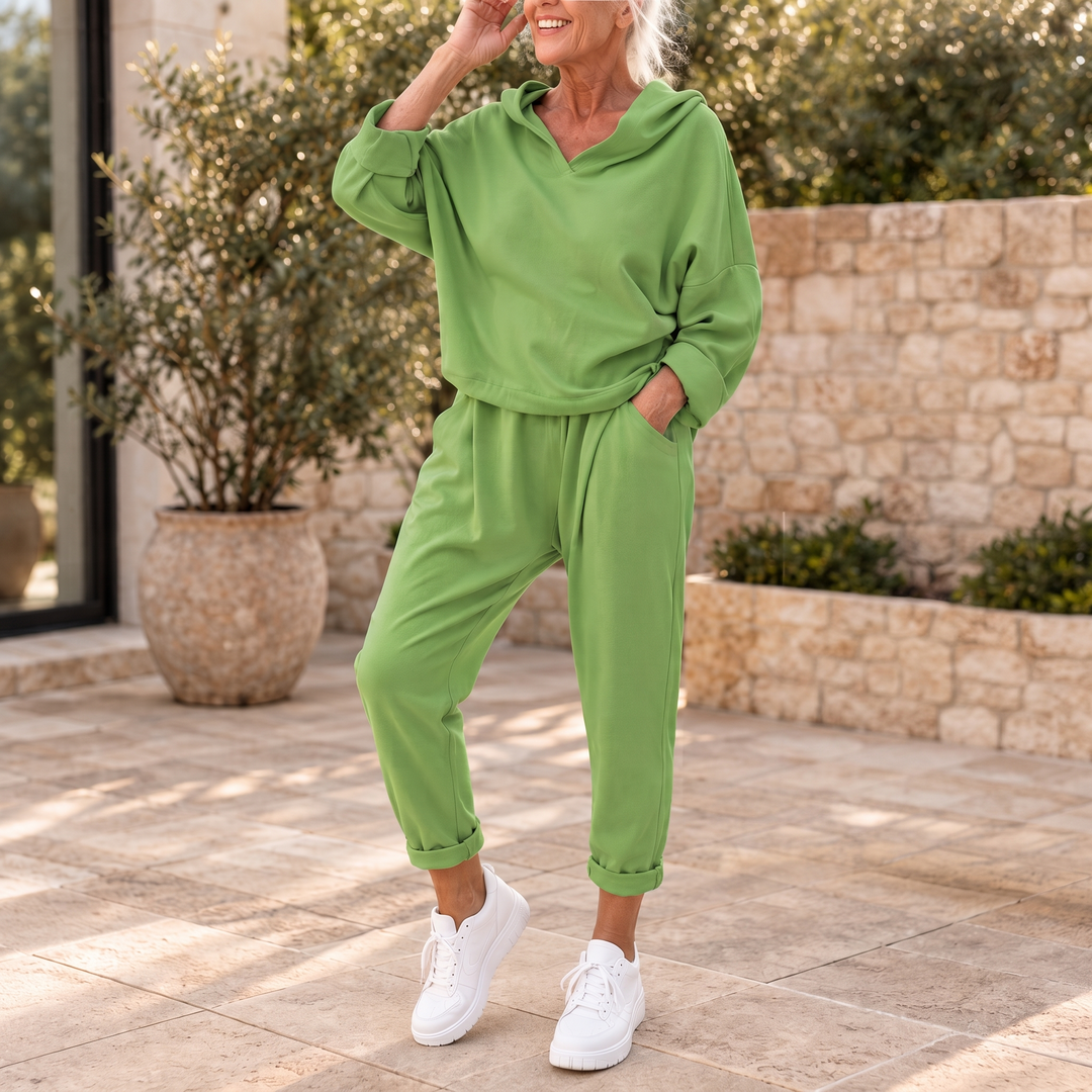 Loungetta – Zestaw z kapturem: Bluza i Spodnie Dresowe