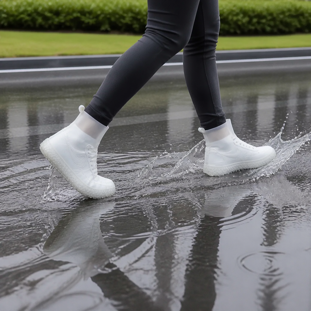 Drysole – Bezszwowe, elastyczne, silikonowe pokrowce na buty wodoodporne