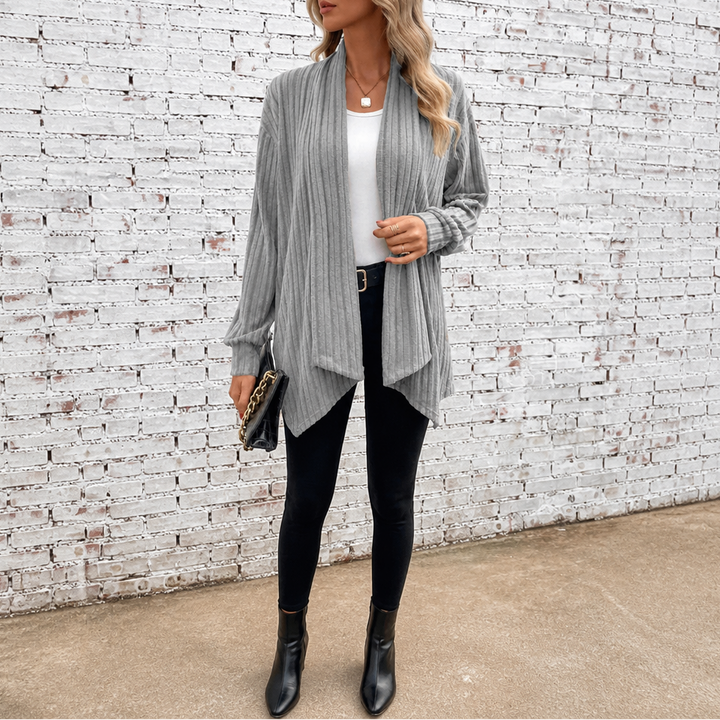 Draperly – Kardigan z otwartym przodem w stylu wodospadu
