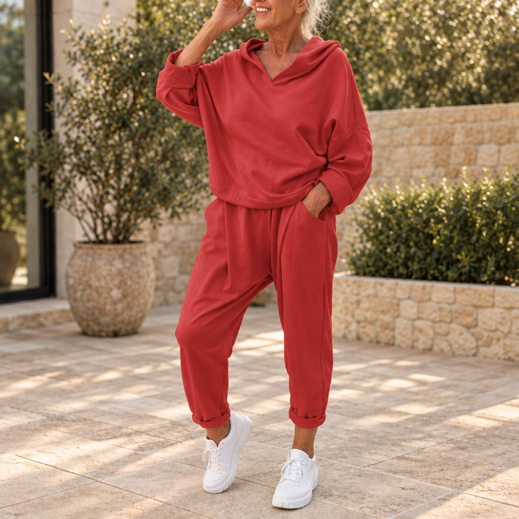 Loungetta – Zestaw z kapturem: Bluza i Spodnie Dresowe