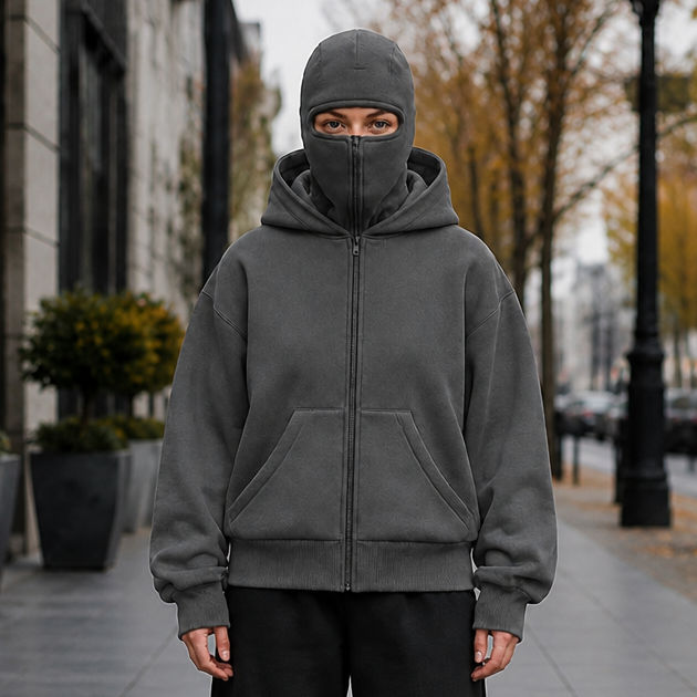 Balacloak – Kurtka z kapturem typu balaclava na zamek