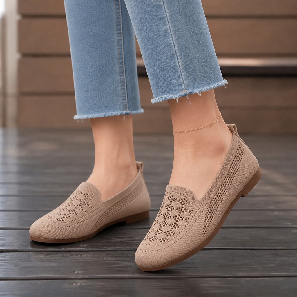 Widloom – Sneakersy Slip-On z Szerokim Noskiem