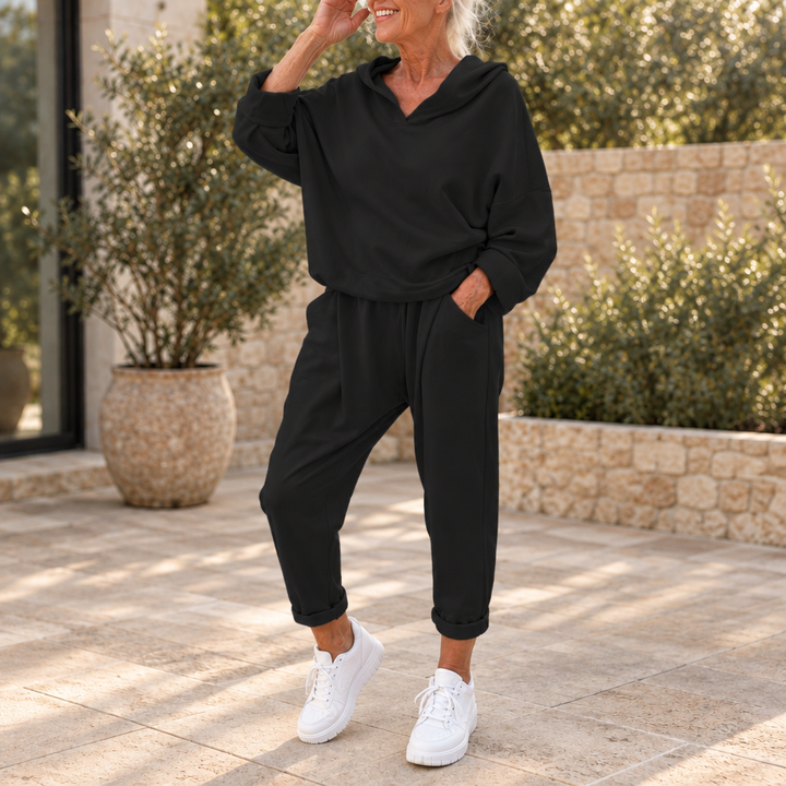Loungetta – Zestaw z kapturem: Bluza i Spodnie Dresowe