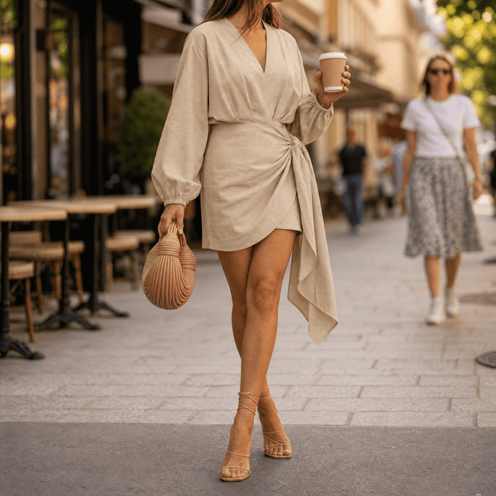 Velara – Sukienka z rękawami kimono dla kobiet