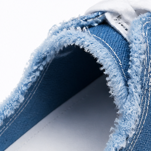 Vellora – Zniszczone Dżinsowe Sneakersy Slip-On