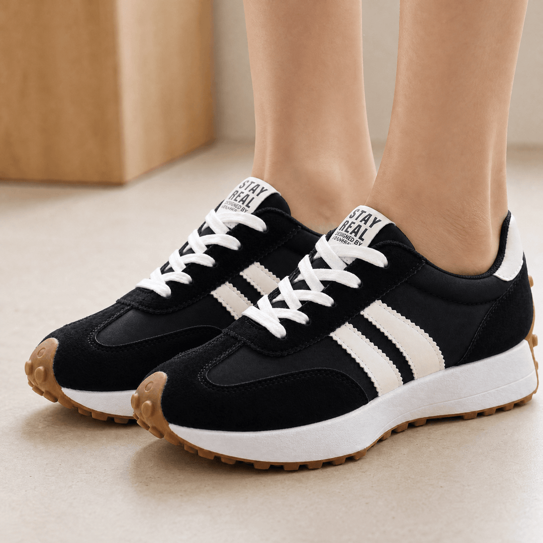 Velora - Retro zamszowe sneakersy dla całodziennych komfortu