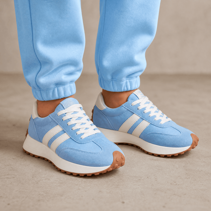 Velora - Retro zamszowe sneakersy dla całodziennych komfortu