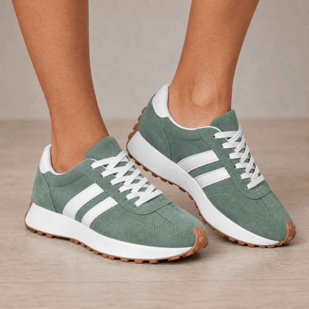 Velora - Retro zamszowe sneakersy dla całodziennych komfortu