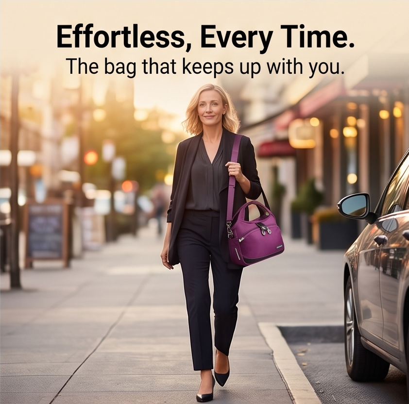Vossa – Wodoodporna torba crossbody z 10 kieszeniami