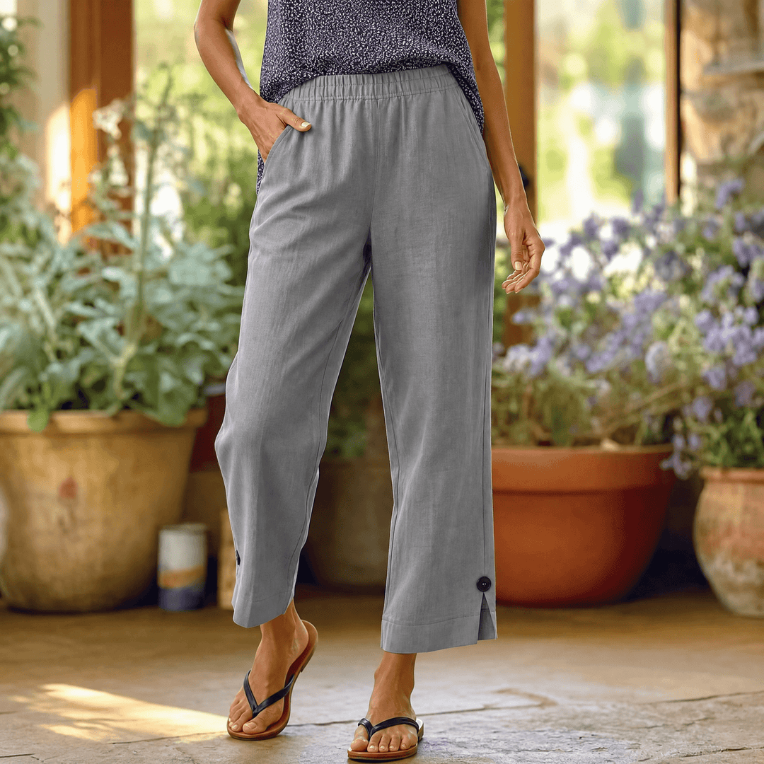 Womee – Kobiece Spodnie Cropped Soft-Stretch