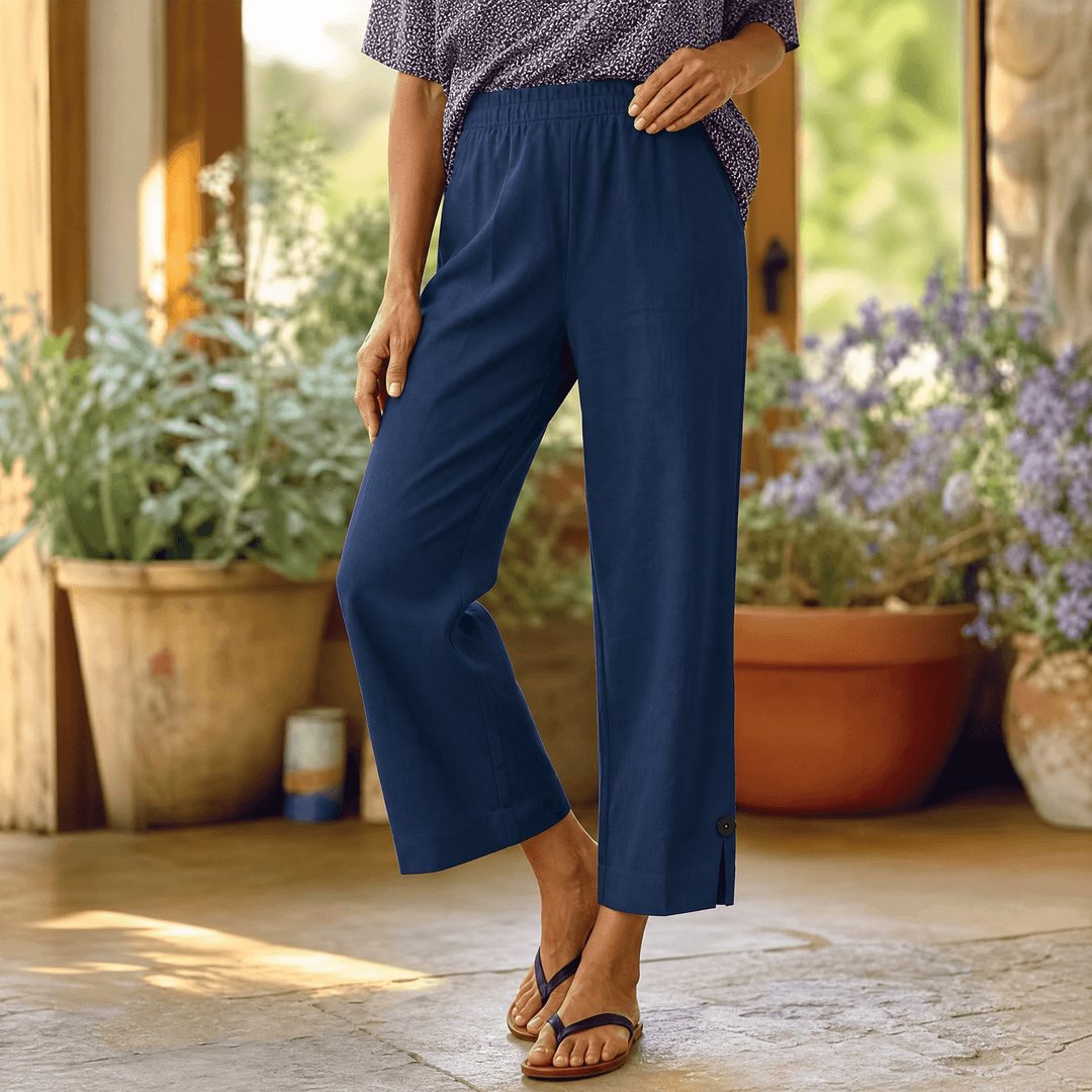 Womee – Kobiece Spodnie Cropped Soft-Stretch