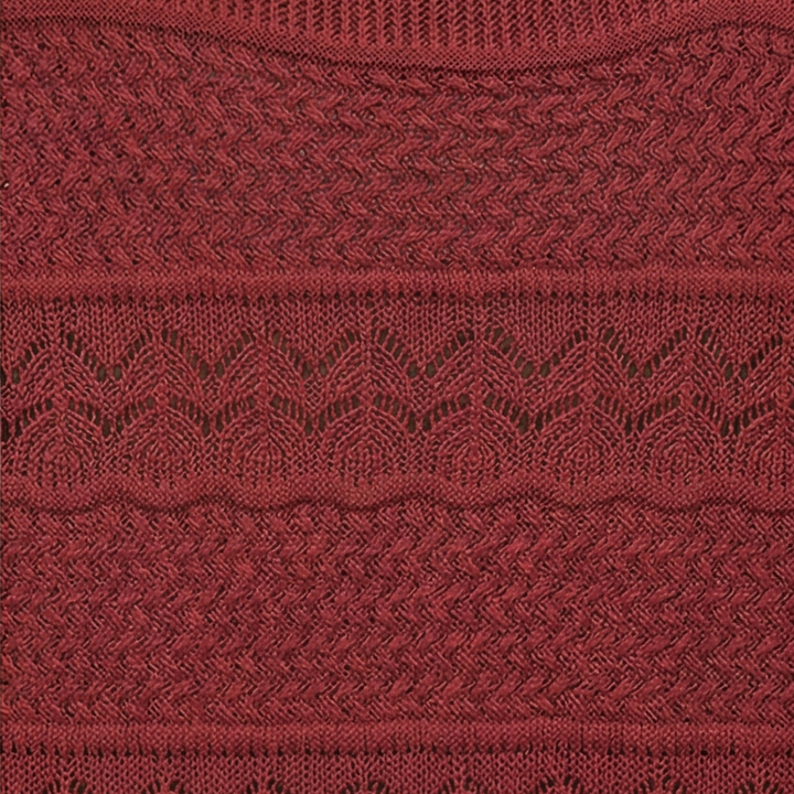 Wovelle – Damski sweter z teksturowanym splotem na ciepłe dni